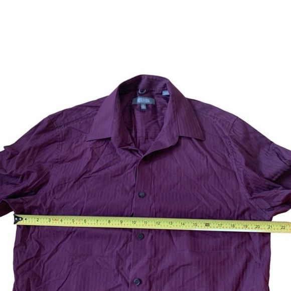 Kenneth Cole Reaction Purple Dress Shirt Size Large - Picture 6 of 7